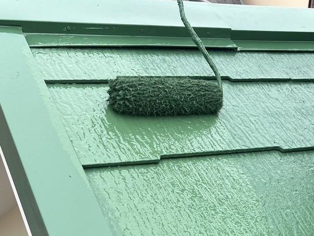 小野市で屋根上塗り